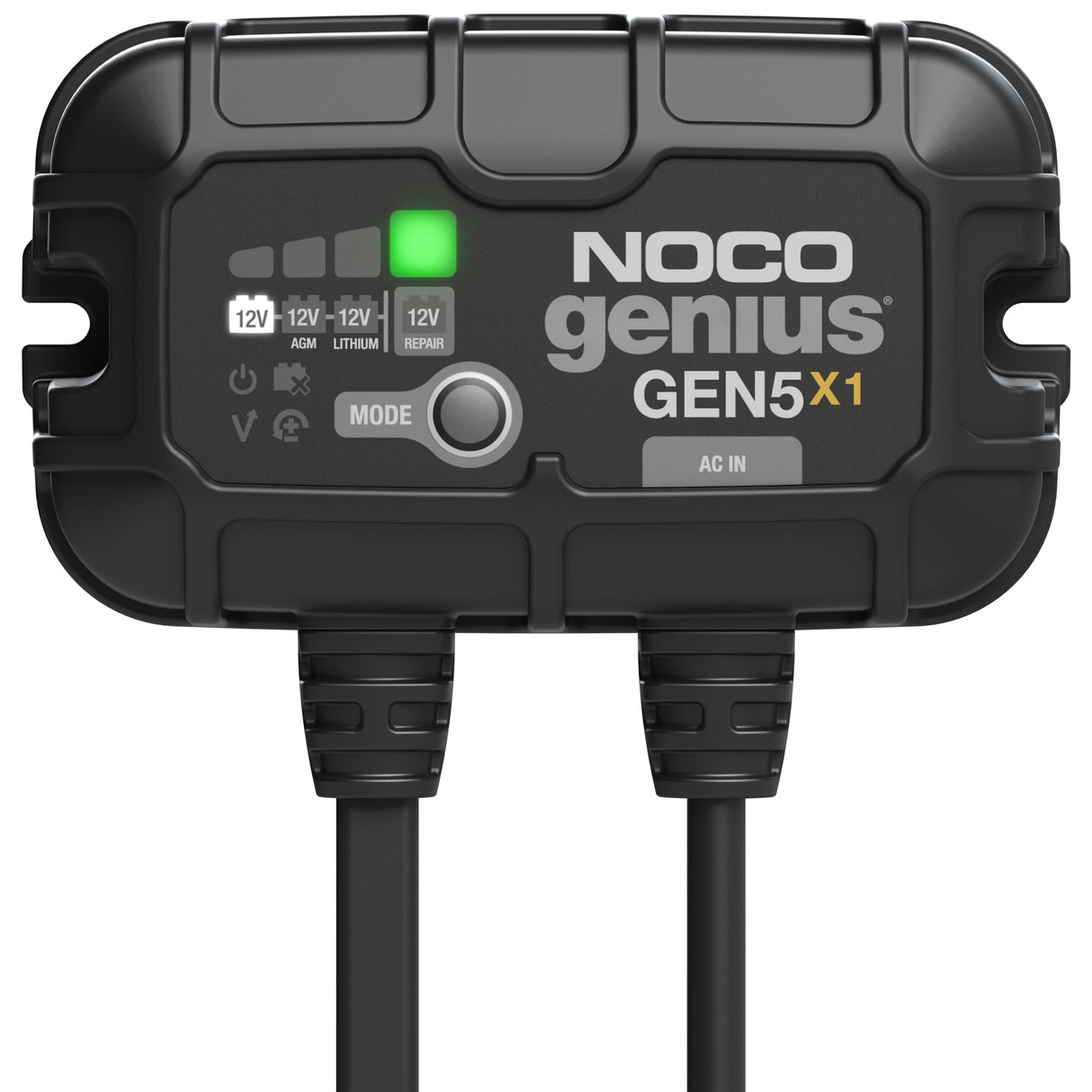 NOCO GEN5X1 Genius 1-Bank 5A Onboard Battery Charger - 12V Waterproof Marine Charger for Lead-Acid & Lithium Batteries