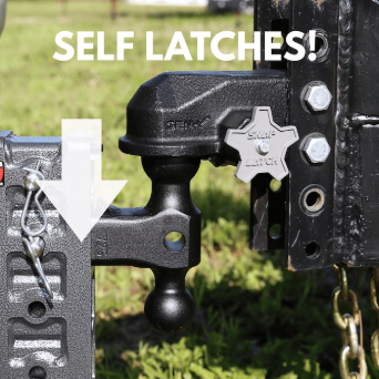 Gen-Y Admiral Coupler GH-24002 Snap Latch Flat Plate Trailer Coupler – 2-5/16″ Ball – 32K