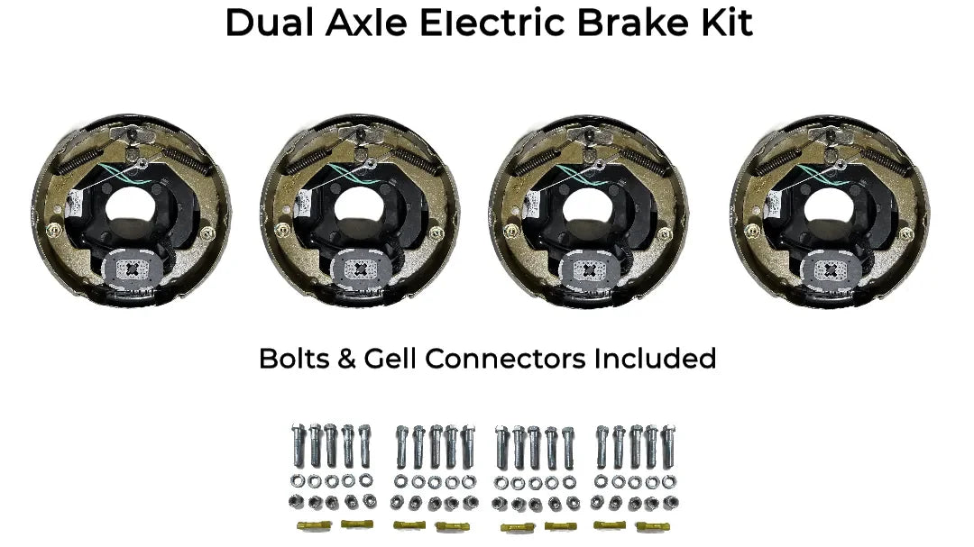 Dual Axle Self Adjusting Electric Brake Kit Compatible with Interstate 1 Trailers - Rodoc Leasing Sales & Service