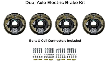 Dual Axle Self Adjusting Electric Brake Kit Compatible with Interstate 1 Trailers - Rodoc Leasing Sales & Service