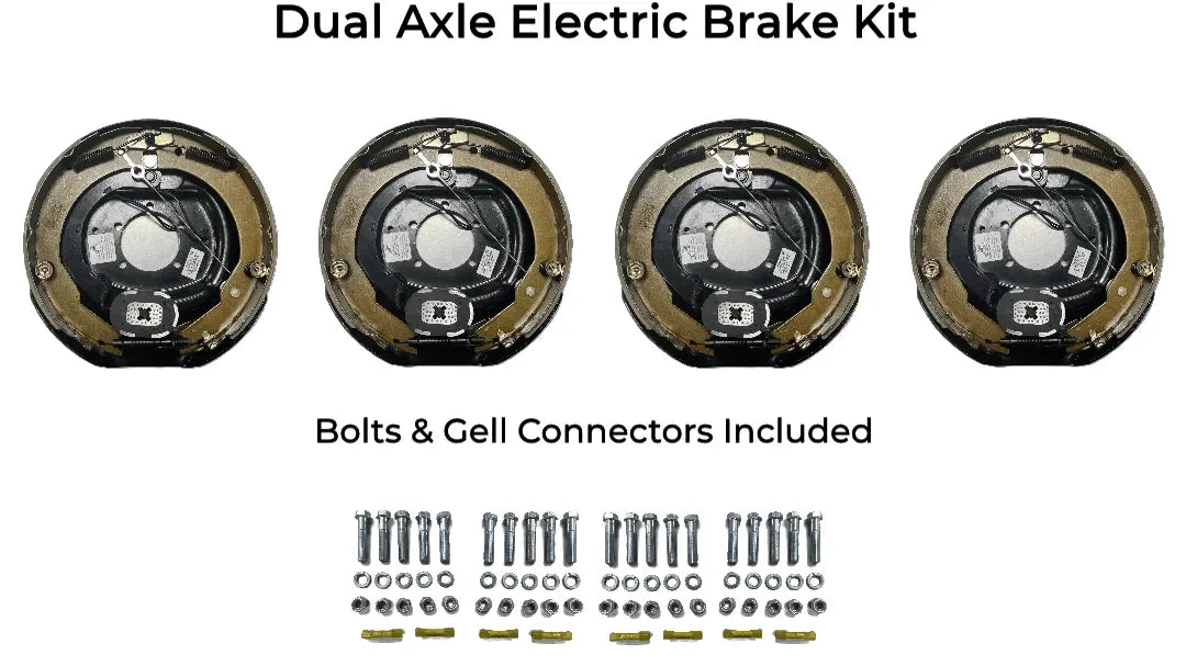 Dual Axle Self Adjusting Electric Brake Kit Compatible with Interstate 1 Trailers - Rodoc Leasing Sales & Service