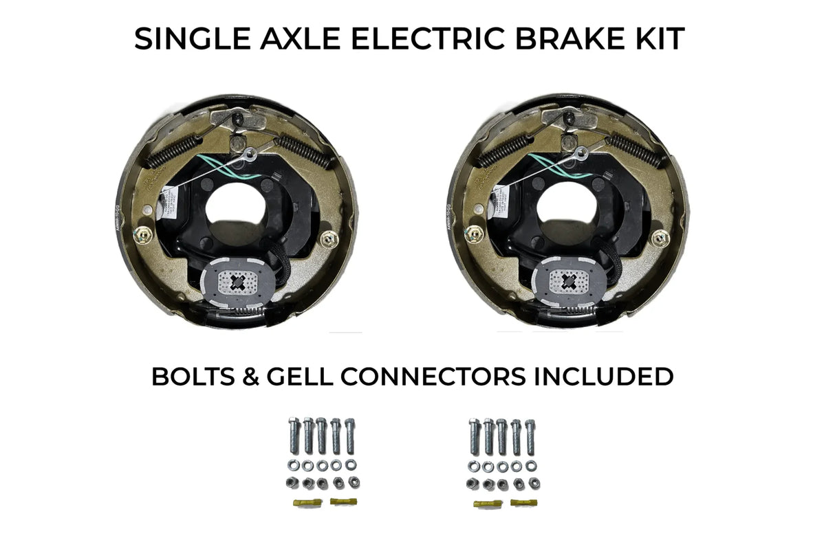 Single Axle Self Adjusting Electric Brake Kit Compatible with Interstate-1 Trailers - Rodoc Leasing Sales & Service