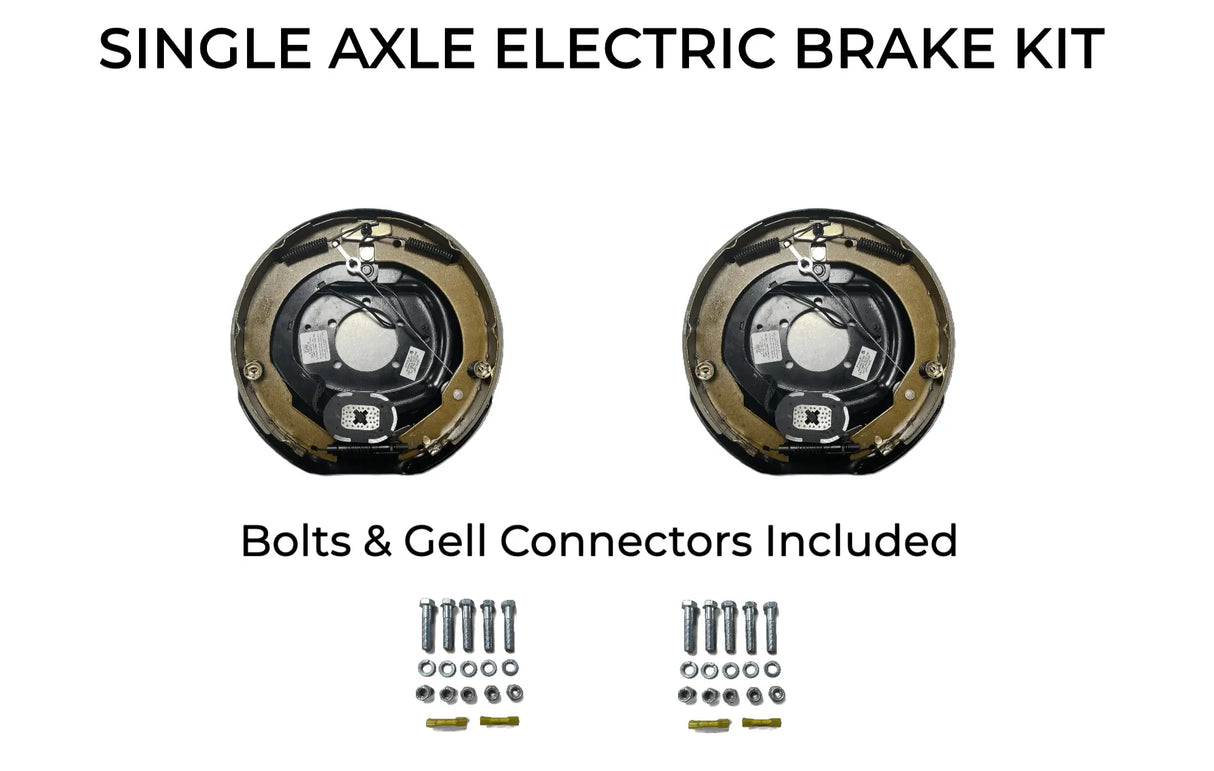 Single Axle Self Adjusting Electric Brake Kit Compatible with Interstate-1 Trailers - Rodoc Leasing Sales & Service
