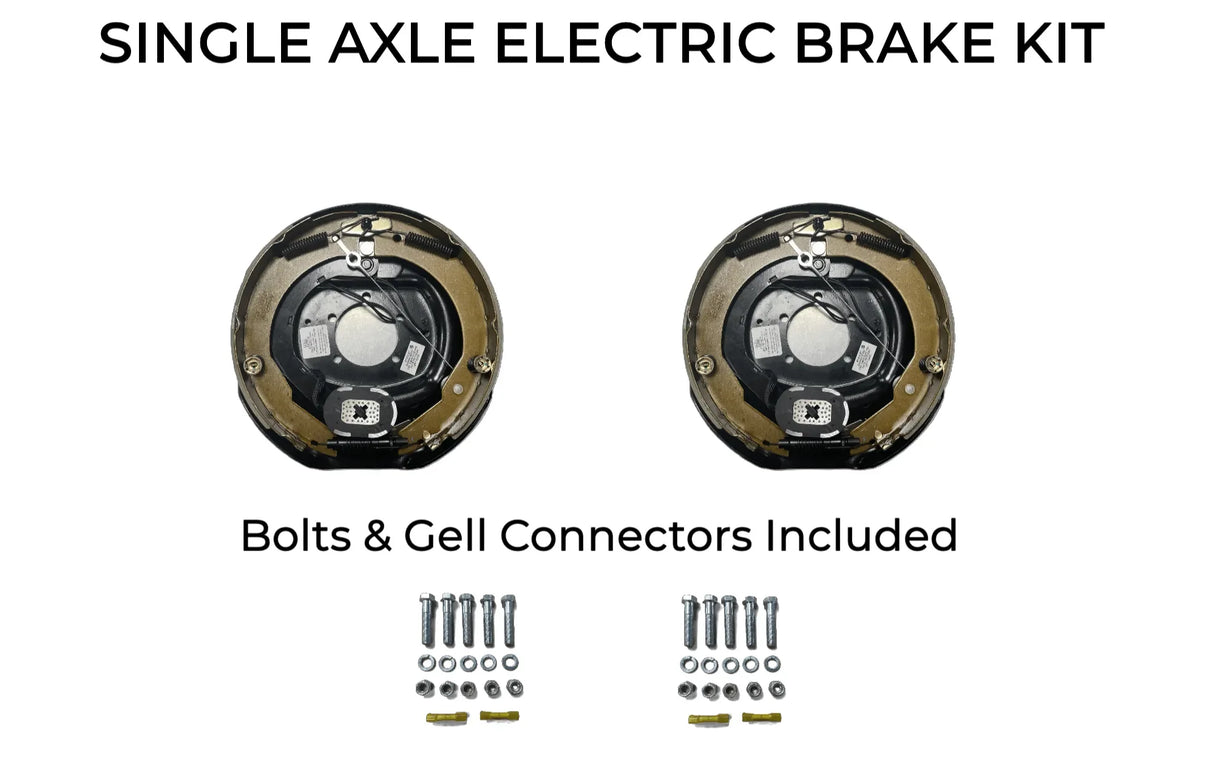Single Axle Self Adjusting Electric Brake Kit Compatible with Interstate-1 Trailers - Rodoc Leasing Sales & Service