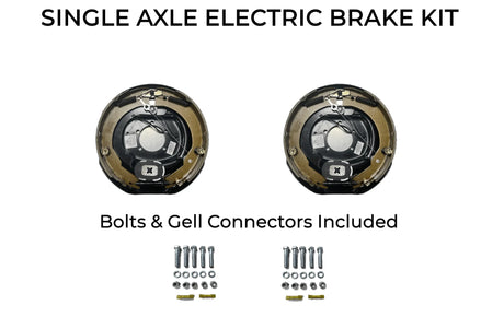 Single Axle Self Adjusting Electric Brake Kit Compatible with Interstate-1 Trailers - Rodoc Leasing Sales & Service