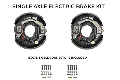 Single Axle Self Adjusting Electric Brake Kit Compatible with Ironbull Trailers - Rodoc Leasing Sales & Service