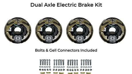 Dual Axle Self Adjusting Electric Brake Kit Compatible with IronBull Trailers - Rodoc Leasing Sales & Service