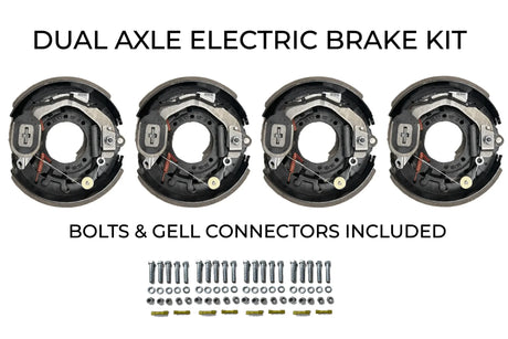 Dual Axle Self Adjusting Electric Brake Kit Compatible with IronBull Trailers - Rodoc Leasing Sales & Service