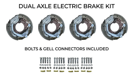 Dual Axle Self Adjusting Electric Brake Kit Compatible with IronBull Trailers - Rodoc Leasing Sales & Service