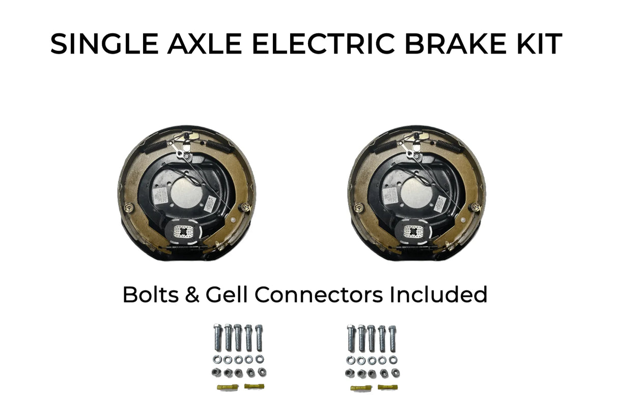 Single Axle Self Adjusting Electric Brake Kit Compatible with Ironbull Trailers - Rodoc Leasing Sales & Service