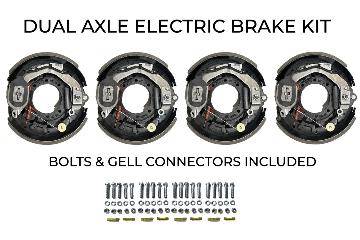 Dual Axle Self Adjusting Electric Brake Kit Compatible with Moritz Trailers - Rodoc Leasing Sales & Service