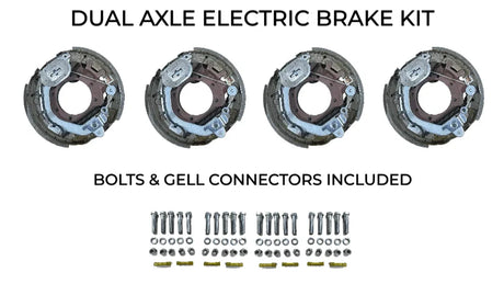 Dual Axle Self Adjusting Electric Brake Kit Compatible with PJ Trailers - Rodoc Leasing Sales & Service