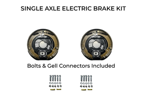 Single Axle Self Adjusting Electric Brake Kit Compatible with PJ Trailers - Rodoc Leasing Sales & Service
