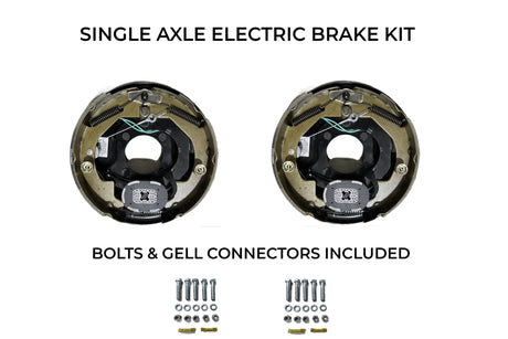 Single Axle Self Adjusting Electric Brake Kit Compatible with Stealth Trailers - Rodoc Leasing Sales & Service