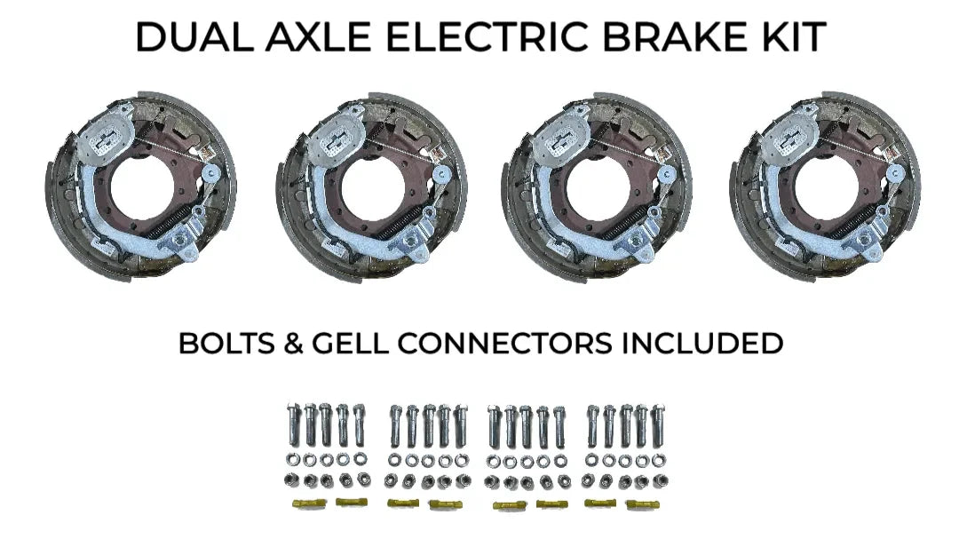 Dual Axle Self Adjusting Electric Brake Kit Compatible with Sure-Trac Trailers - Rodoc Leasing Sales & Service