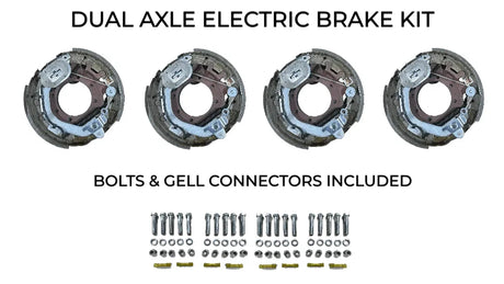 Dual Axle Self Adjusting Electric Brake Kit Compatible with Sure-Trac Trailers - Rodoc Leasing Sales & Service