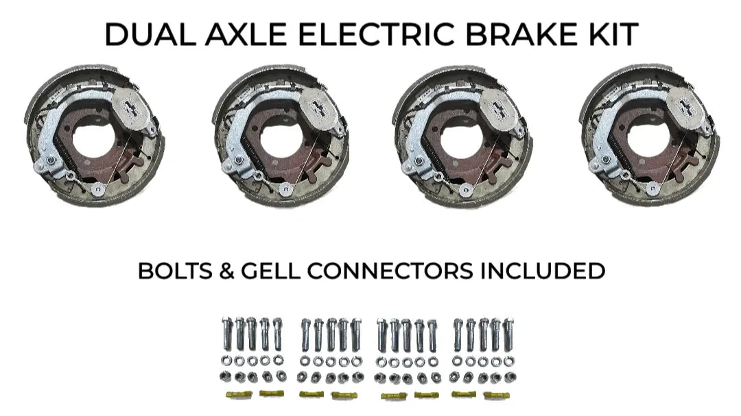 Dual Axle Self Adjusting Electric Brake Kit Compatible with Sure-Trac Trailers - Rodoc Leasing Sales & Service
