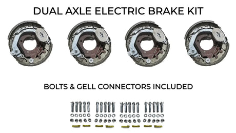 Dual Axle Self Adjusting Electric Brake Kit Compatible with Sure-Trac Trailers - Rodoc Leasing Sales & Service