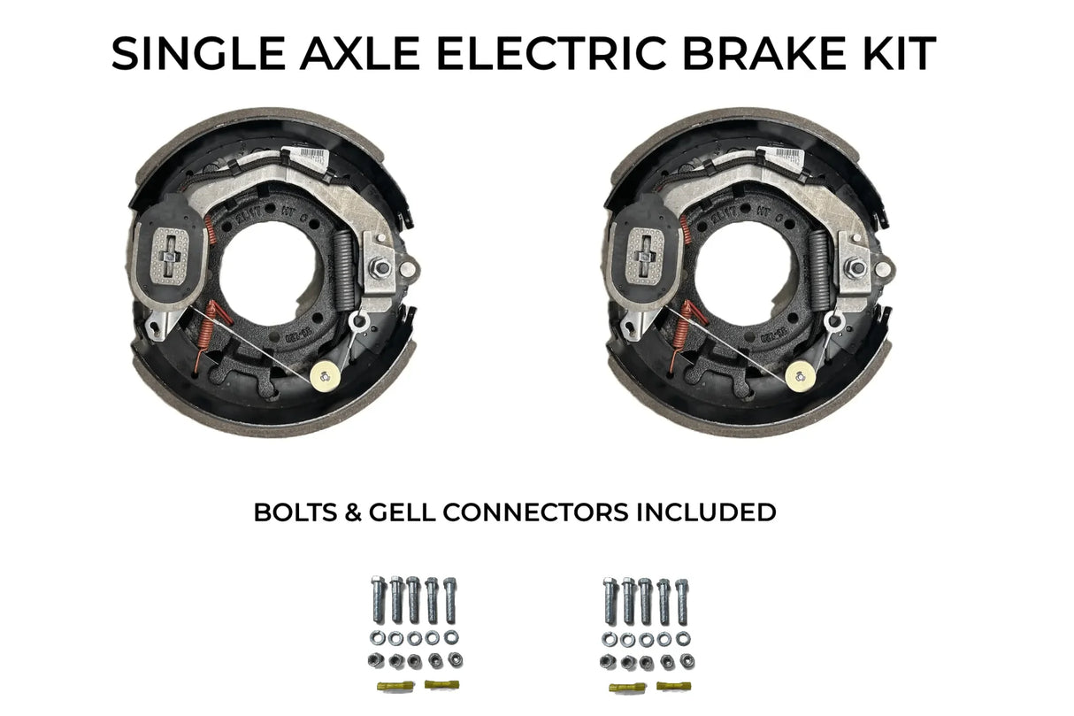 Single Axle Self Adjusting Electric Brake Kit Compatible with Sure-Trac Trailers - Rodoc Leasing Sales & Service