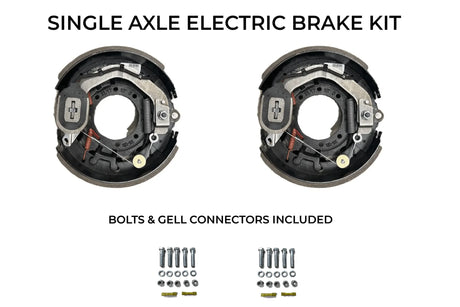 Single Axle Self Adjusting Electric Brake Kit Compatible with Sure-Trac Trailers - Rodoc Leasing Sales & Service