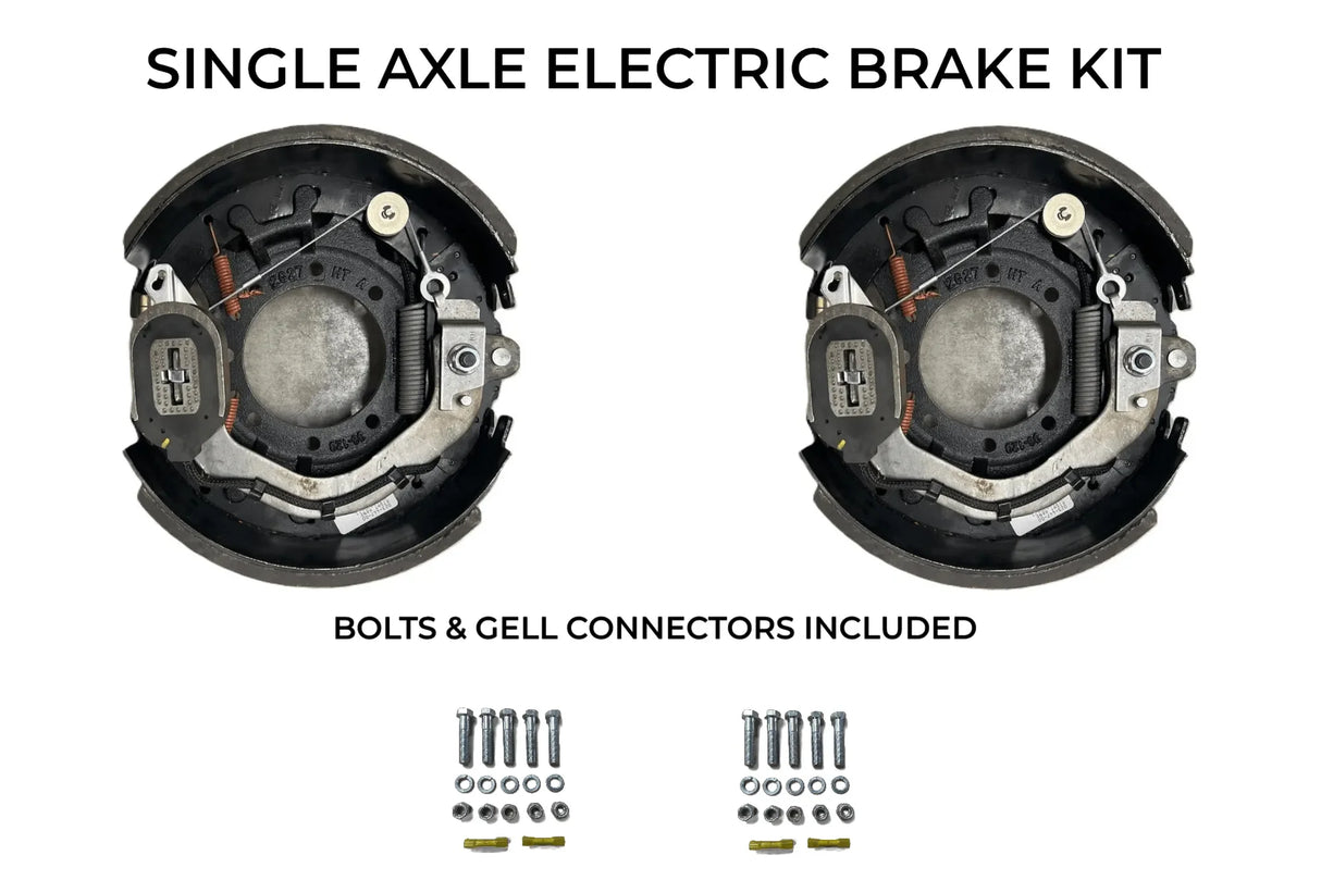 Single Axle Self Adjusting Electric Brake Kit Compatible with Sure-Trac Trailers - Rodoc Leasing Sales & Service