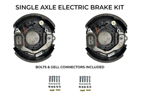 Single Axle Self Adjusting Electric Brake Kit Compatible with Sure-Trac Trailers - Rodoc Leasing Sales & Service