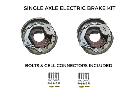 Single Axle Self Adjusting Electric Brake Kit Compatible with Sure-Trac Trailers - Rodoc Leasing Sales & Service