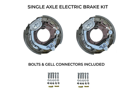 Single Axle Self Adjusting Electric Brake Kit Compatible with Sure-Trac Trailers - Rodoc Leasing Sales & Service