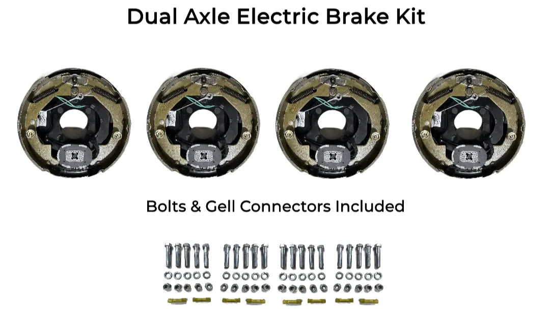 Dual Axle Self Adjusting Electric Brake Kit Compatible with Sure-Trac Trailers - Rodoc Leasing Sales & Service