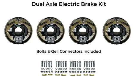 Dual Axle Self Adjusting Electric Brake Kit Compatible with Sure-Trac Trailers - Rodoc Leasing Sales & Service