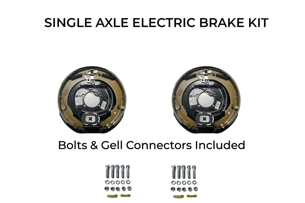 Single Axle Self Adjusting Electric Brake Kit Compatible with Sure-Trac Trailers - Rodoc Leasing Sales & Service