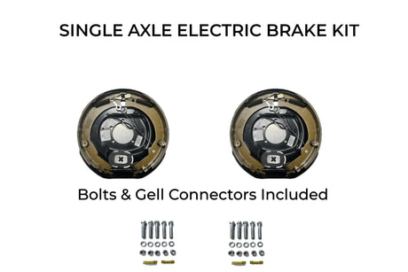 Single Axle Self Adjusting Electric Brake Kit Compatible with Sure-Trac Trailers - Rodoc Leasing Sales & Service