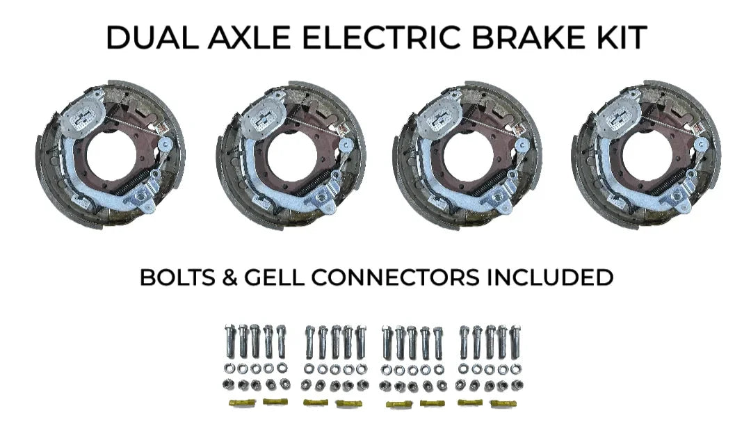Dual Axle Self Adjusting Electric Brake Kit Compatible with Texas Bragg Trailers - Rodoc Leasing Sales & Service