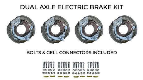 Dual Axle Self Adjusting Electric Brake Kit Compatible with Texas Bragg Trailers - Rodoc Leasing Sales & Service