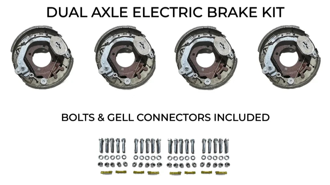 Dual Axle Self Adjusting Electric Brake Kit Compatible with Texas Bragg Trailers - Rodoc Leasing Sales & Service