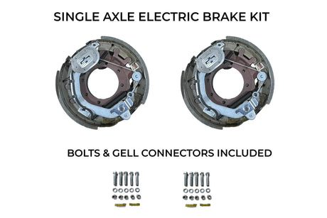 Single Axle Self Adjusting Electric Brake Kit Compatible with Texas Bragg Trailers - Rodoc Leasing Sales & Service