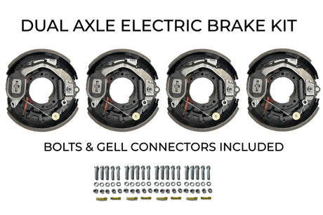 Dual Axle Self Adjusting Electric Brake Kit Compatible with Texas Bragg Trailers - Rodoc Leasing Sales & Service