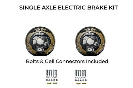 Single Axle Self Adjusting Electric Brake Kit Compatible with Thundercreek Trailers - Rodoc Leasing Sales & Service