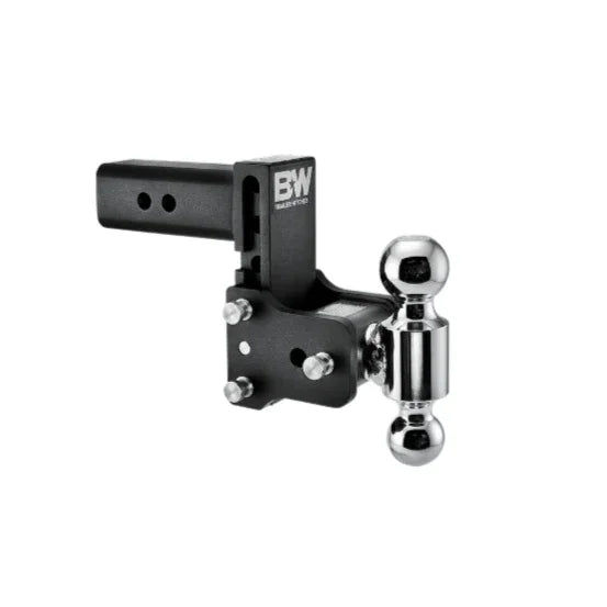 B&W Tow & Stow Adjustable Trailer Hitch 2.5" Receiver Dual Ball 5" Drop - TS20037B