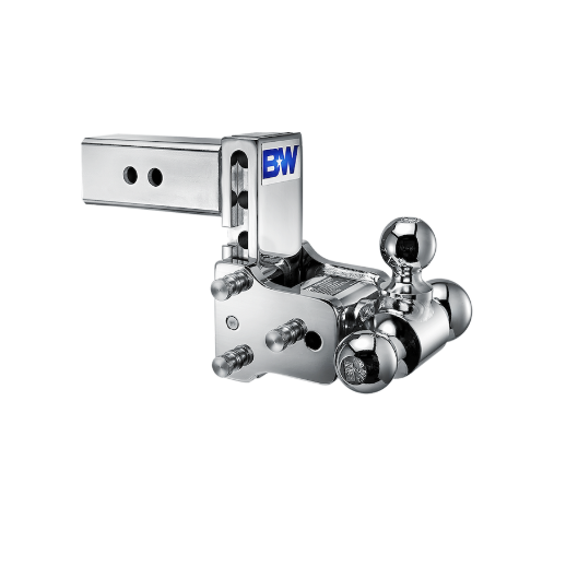 B&W TS20048C Tow & Stow Adjustable Triple Ball Mount – 2½" Receiver, 5" Drop
