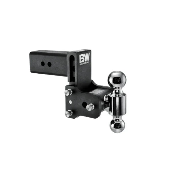 B&W Tow & Stow Adjustable Trailer Hitch 3" Receiver Dual Ball 4.5" Drop - TS30037B