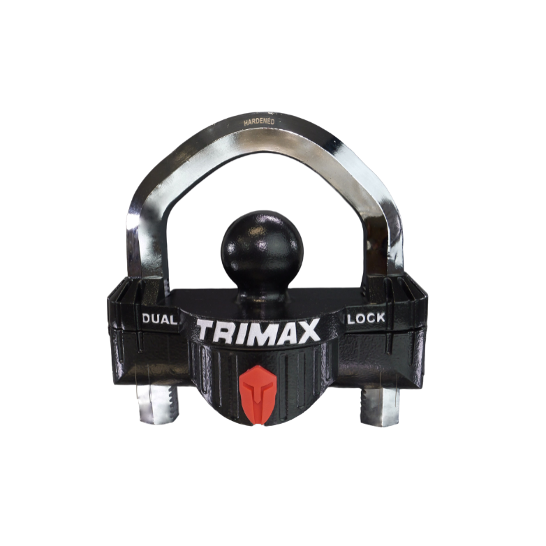 Trimax UMAX300 Universal Trailer Coupler Lock | Dual-Purpose with U-Lock | Fits 1-7/8" to 2-5/16" Couplers