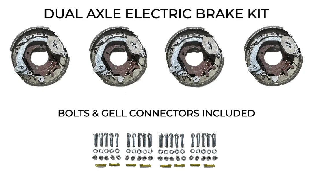 Dual Axle Self Adjusting Electric Brake Kit Compatible with fit United Trailers - Rodoc Leasing Sales & Service