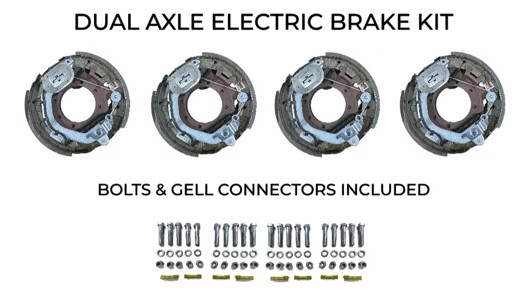 Dual Axle Self Adjusting Electric Brake Kit Compatible with fit United Trailers - Rodoc Leasing Sales & Service