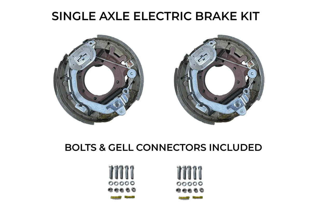 Single Axle Self Adjusting Electric Brake Kit Compatible with United Trailers - Rodoc Leasing Sales & Service