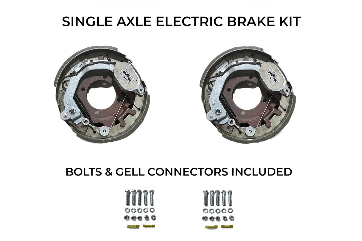 Single Axle Self Adjusting Electric Brake Kit Compatible with United Trailers - Rodoc Leasing Sales & Service