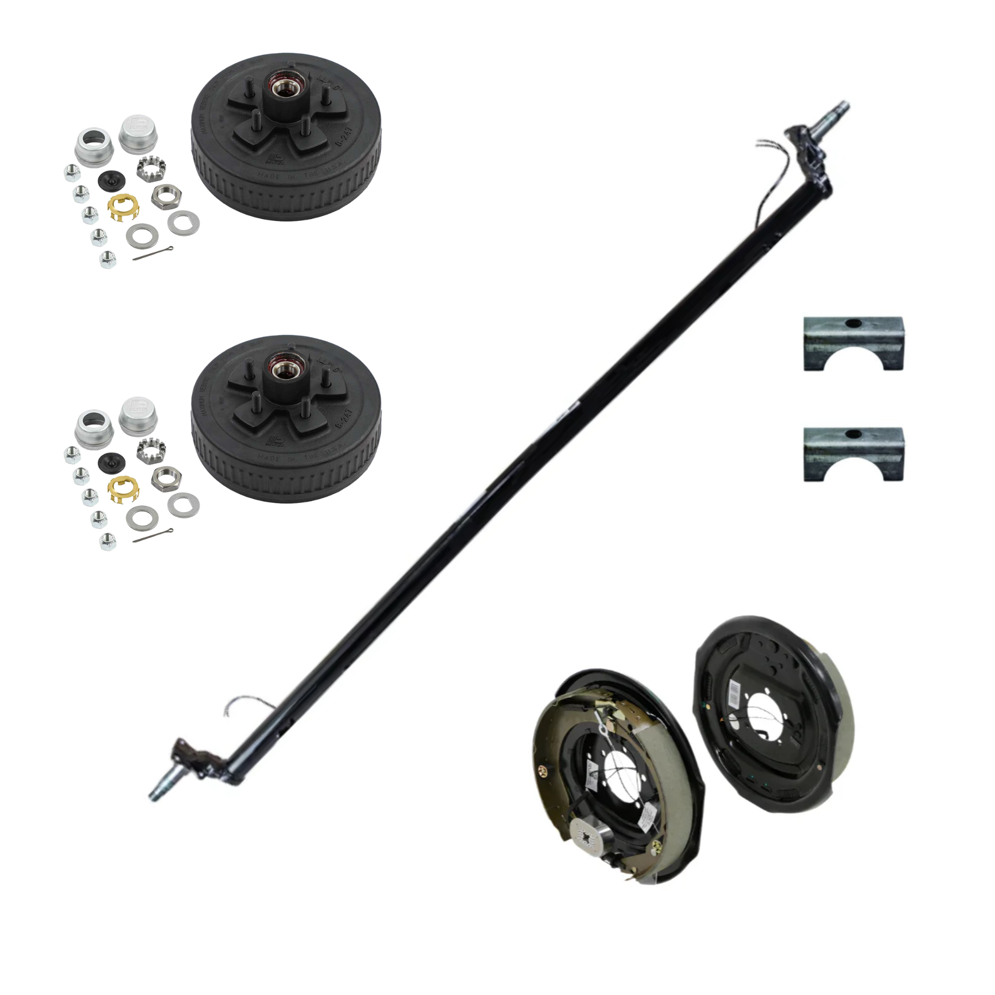 Lippert 3,500 lb 95HF Drop-Spindle Trailer Axle – V000378958