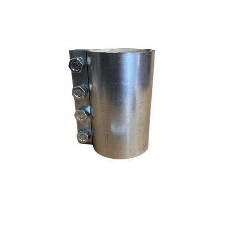 0104504B2FG 4" clamp coupler on a white background
