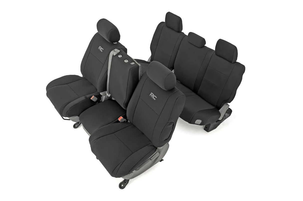 Rough Country Seat Covers | FR & RR | Double Cab | Toyota Tundra 2WD/4WD (2007-2013)