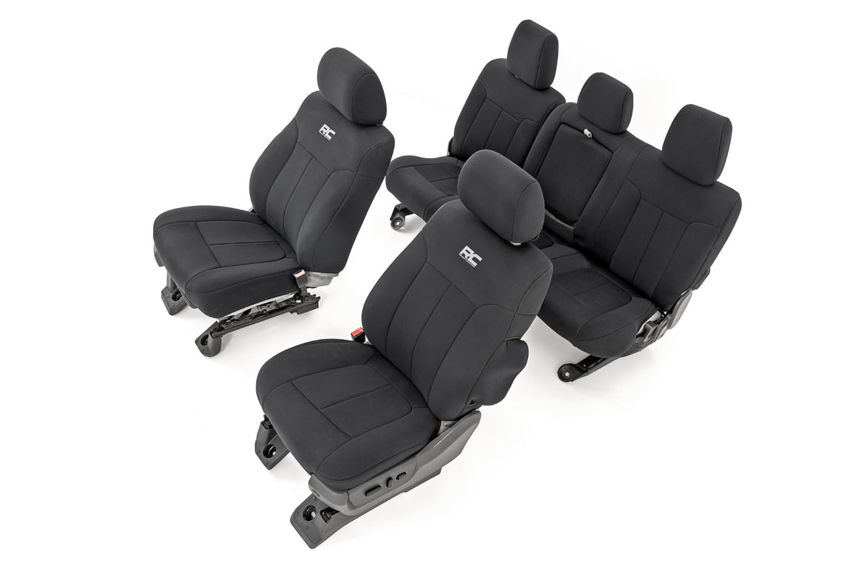 Rough Country Seat Covers | Front and Rear | Ford F-250/F-350 Super Duty 2WD/4WD (2011-2016)